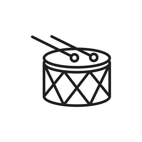 Drums Icon Template Black Color Editable Drums Icon Symbol Flat Vector