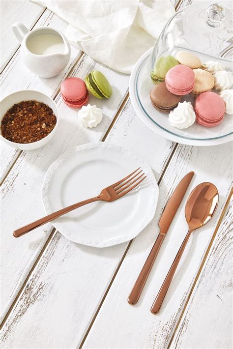 Sambonet Cutlery Set Linear Copper Piece Buy Now At Cookinglife