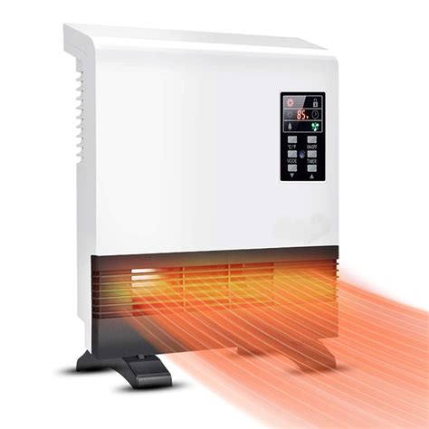 Powerful Wall Mounted Electric Space Heater With Thermostat 1500W– Zincera