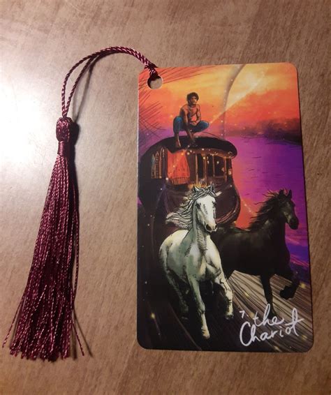 Chariot Light Seer Tarot Bookmark Oracle Card Art Deck Gift Purified