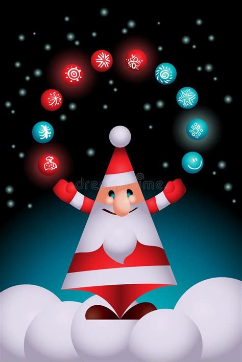 Juggling Father Christmas Stock Illustrations 11 Juggling Father