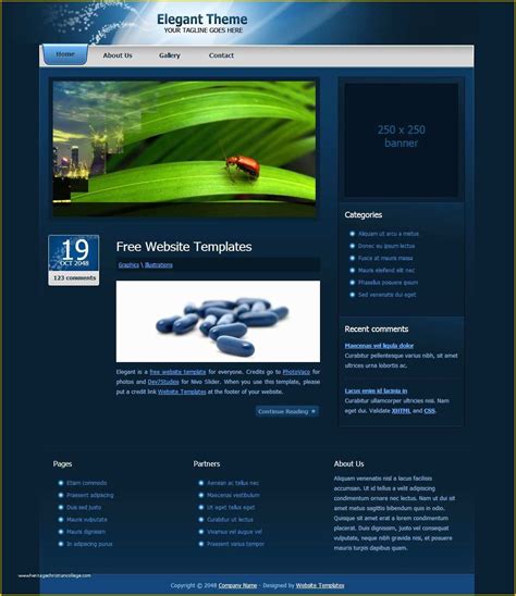 Free Blog Templates Html