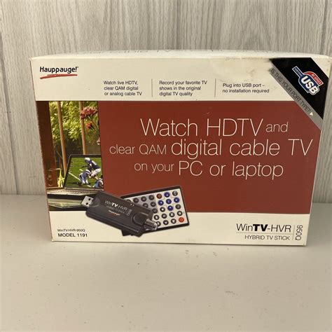 Used Hauppauge WinTV HVR 950Q USB TV Tuner Hybrid TV Stick Model 1191