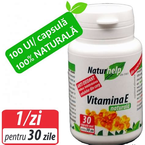 Vitamina E Naturala Ui Capsule Uleioase Naturhelp