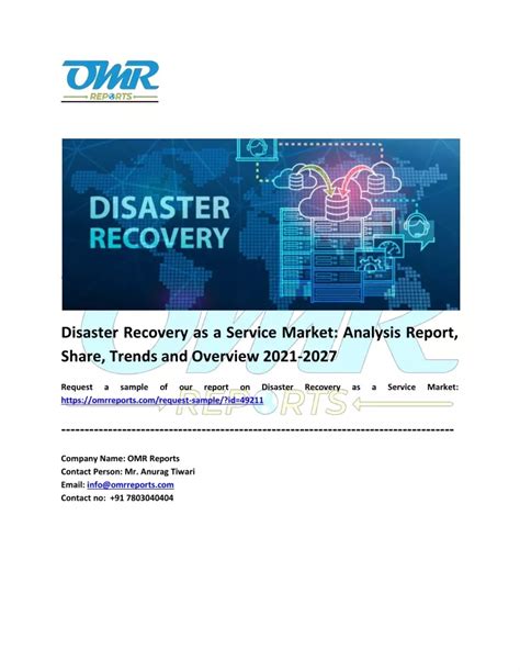 Ppt Disaster Recovery As A Service Market Share Trends And Overview