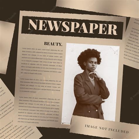 Premium Vector | Vintage newspaper concept template