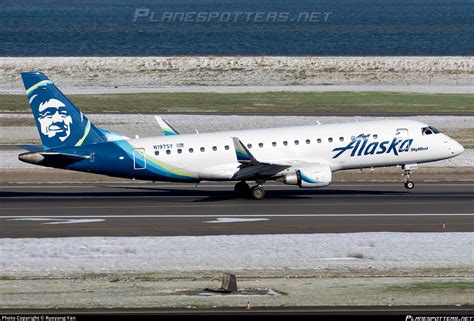 N197SY Alaska Airlines Embraer ERJ 175LR ERJ 170 200 LR Photo By