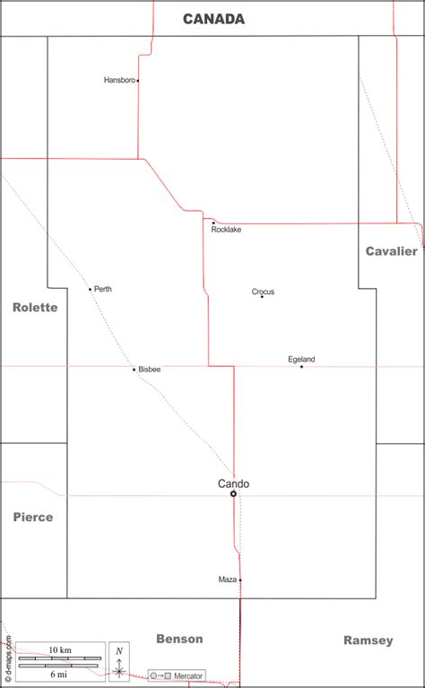 Towner County Kostenlose Karten Kostenlose Stumme Karte Kostenlose