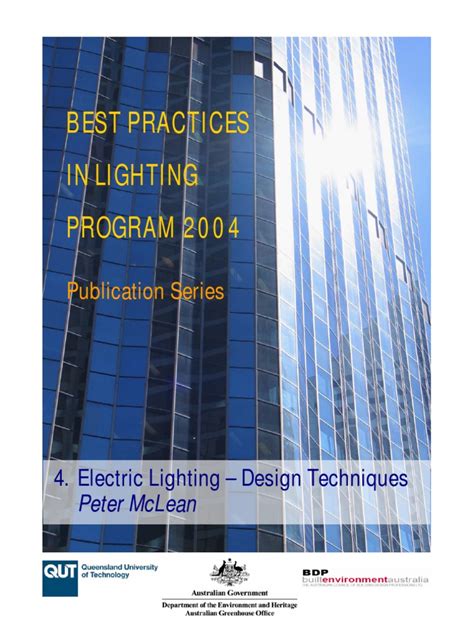 4 Electric Lighting Design Techniques | PDF | Lighting | Color