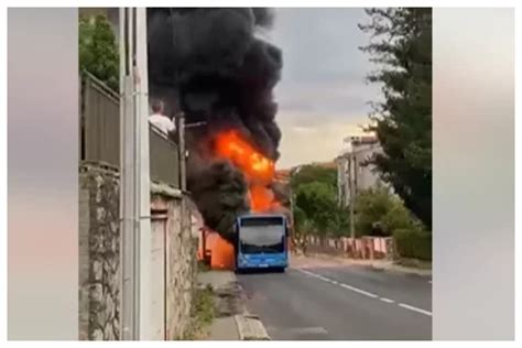 U Zagrebu Gorjelo Na Sve Strane Zapalio Se Zet Ov Autobus Na