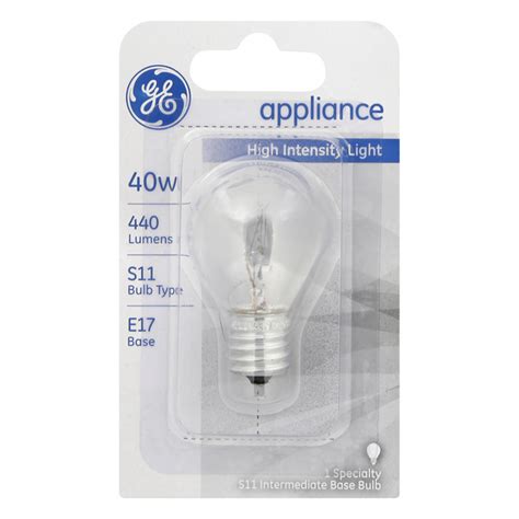 Save on GE appliance High Intensity Light Bulb Clear 40w Order Online Delivery | Stop & Shop