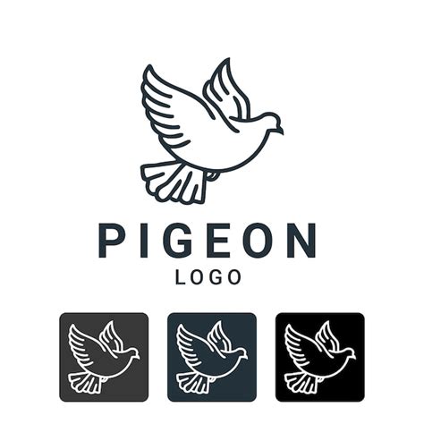 Premium Vector Pigeon Minimalist Logo Design Vector