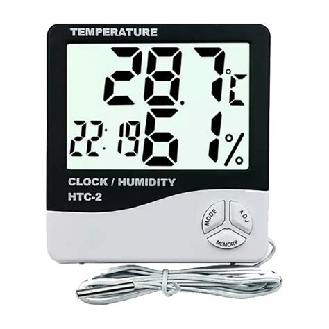 Termohigrómetro digital medidor de temperatura y humedad HTC 2 en