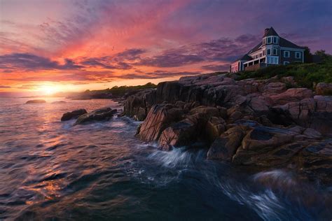 Maine Wallpaper Sky Nature Natural Landscape Photograph Sea 525083