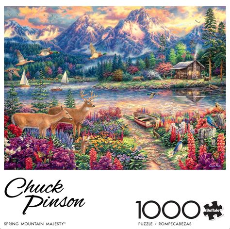 Buffalo Games Chuck Pinson Spring Mountain Majesty 1000 Pieces Jigsaw