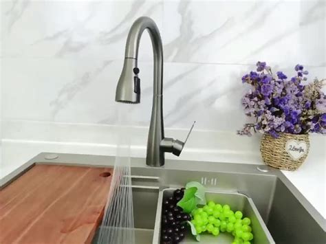 Kitchen Faucet Flexible Pull Out Nozzle Kitchen Sink Mixer Tap Stream