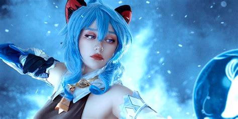 Cosplayer Recreates Genshin Impact's Ganyu With an Icy Background