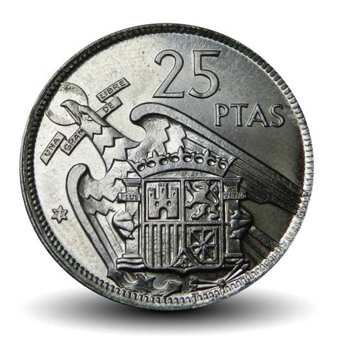 ESPAGNE PIECE De 25 Pesetas Francisco Franco 1957