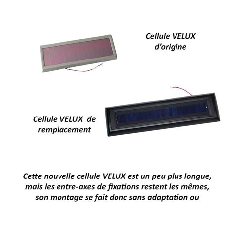 Cellule Ssl Velux V Panneau Solaire Volet Roulant Velux