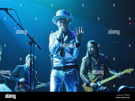 Gord Downie Lead Singer Of Canadian Rock Band Tragically Hip Performs On Stage During Man