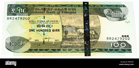 100 birr etiope bank nota Birr è la moneta nazionale di Etiopia Foto