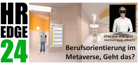 Metaverse Zur Berufsorientierung Live Erleben Und Ausprobieren Auf Der