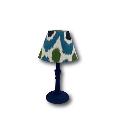 Small Ikat Lampshade / Handmade Empire Table Lamp / House Gift / Bedroom Decor / Bespoke ...