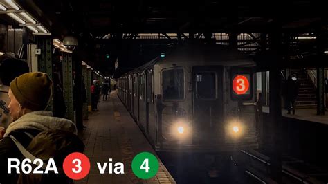 NYC Subway R62A R142 And R142A 3 4 Train Action At Borough Hall