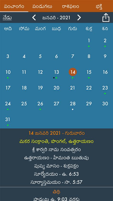 iPhone için Telugu Calendar 2023 Horoscope İndir