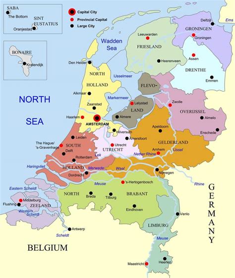 Netherlands Map Of Europe - Lenna Nicolle