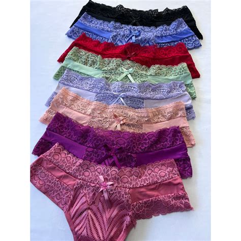 Kit 5 Calcinhas Fio Duplo Renda Sexy Feminina Lateral Em Renda Lingerie Feminina Conforto