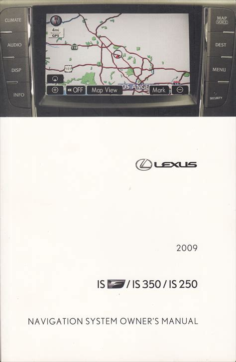 2009 Lexus IS F IS 250 IS 350 Navigation System Owners Manual Original