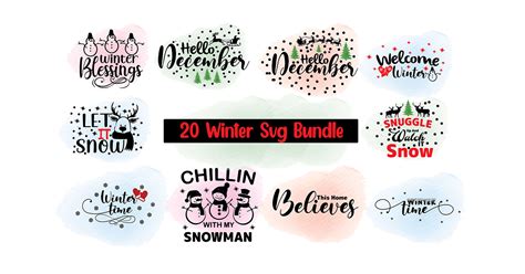 Winter Svg Bundle Bundle · Creative Fabrica