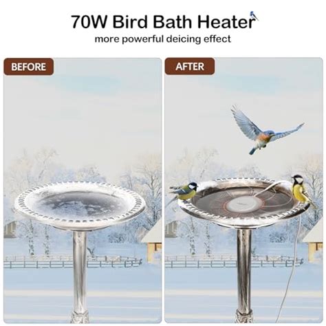 Snapklik Winpull Bird Bath Heater 70W Birdbath Deicer