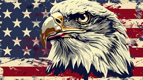 Patriotic Eagle Mullet Th Of July Usa American Flag