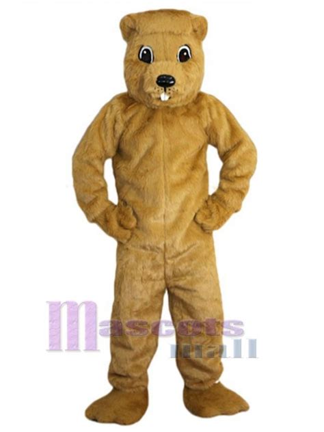 Yellow Gopher Mascot Costume Animal