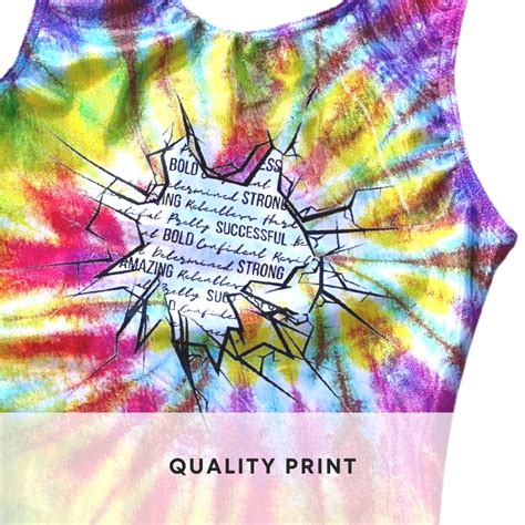 Holographic Tie Dye Burst Gymnastics Leotard Gymnasticshq