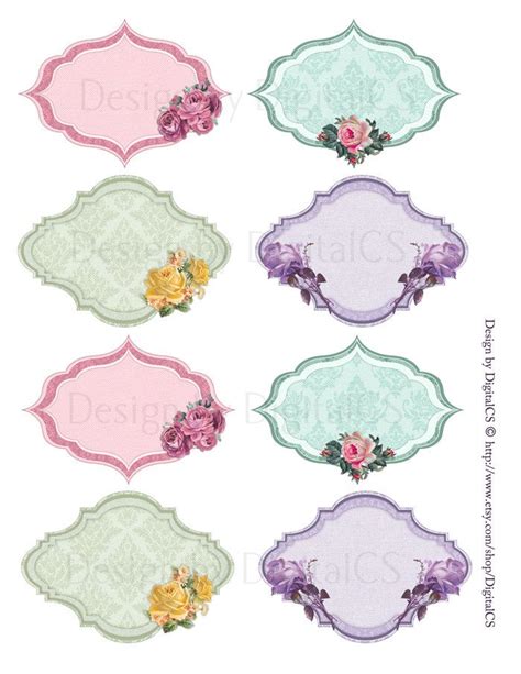 Shabby Chic Clipart Frames Clipart Borders Shabby Chic Tags Shabby Chic ...