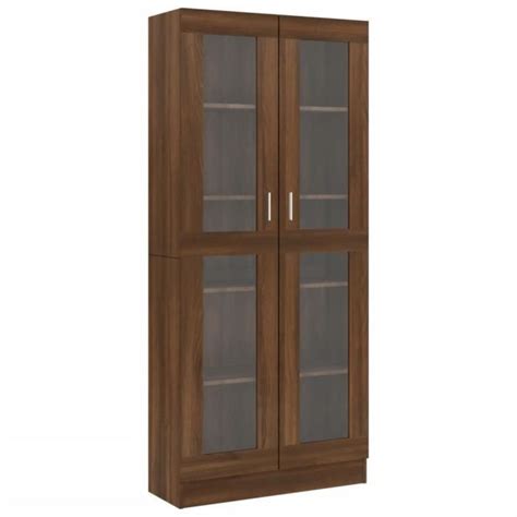 Keenso Armoire Vitrine Ch Ne Marron X X Cmbois Ing Nierie