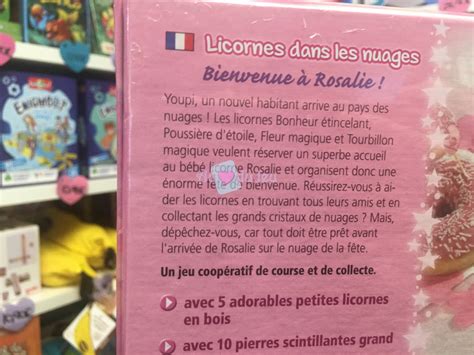 Licornes Dans Les Nuages Bienvenue à Rosalie Au Coeur du Jeu