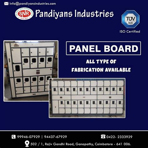 Pandiyans V Three Phase Eb Meter Panel Board Upto Amps At