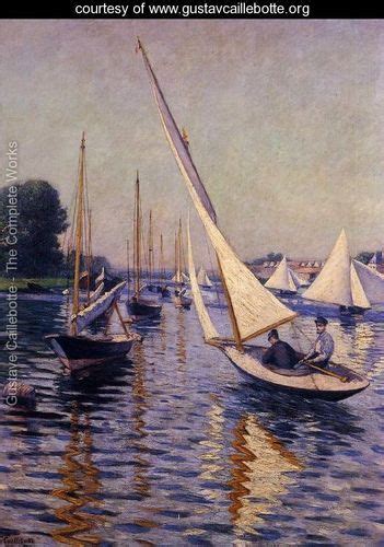 Regatta At Argenteuil Gustave Caillebotte Gustavcaillebotte Org