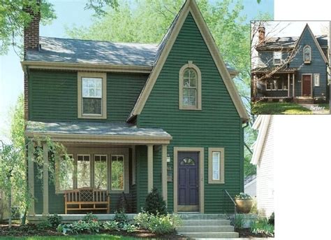 Pin By Debbie Vowells Heldt On Houses I Love Vinyl Siding Green House Exterior Green Siding