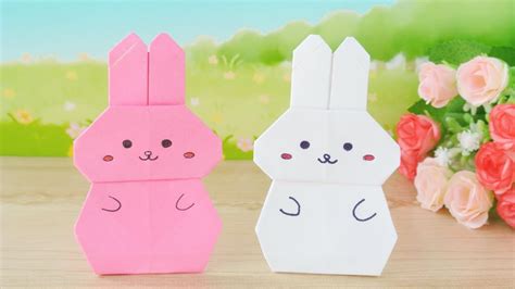 【かわいい折り紙】1枚でうさぎの作り方 Origami Cute Bunny Instructions Youtube