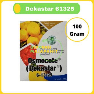 Jual Osmocote 61325 100 Gram Kemasan Pabrik Dekastar Pupuk Buah Dan