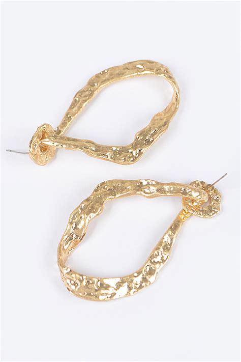 Ame3398 Gold Metal Earring Earrings