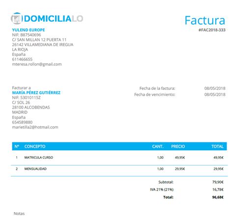 Modelo De Factura En Formato Excel Y Word Domicilialo Es Hot Sex Picture