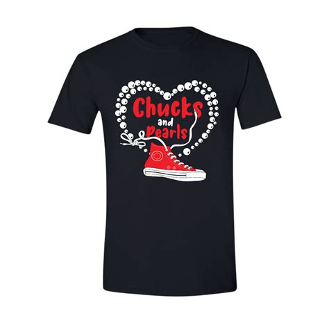 Chucks And Pearls T Shirt Timeless Style