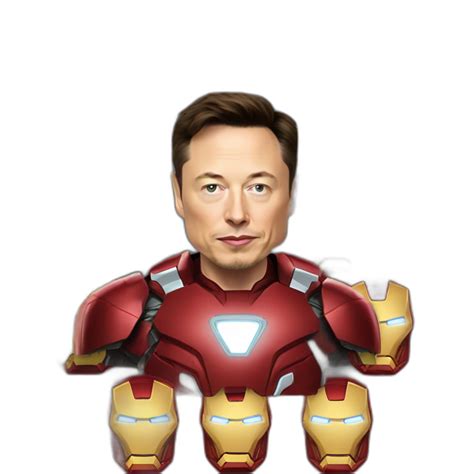 Elon Musk In Iron Man Suit Ai Emoji Generator