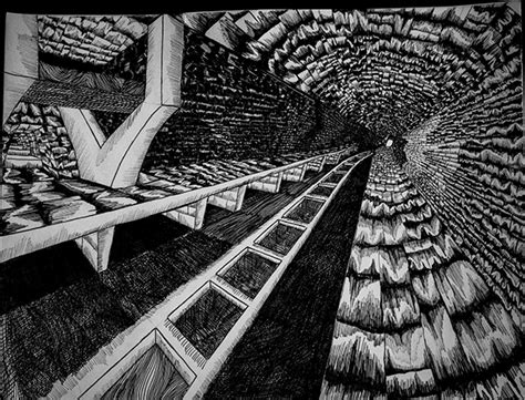 underground station platform  behance